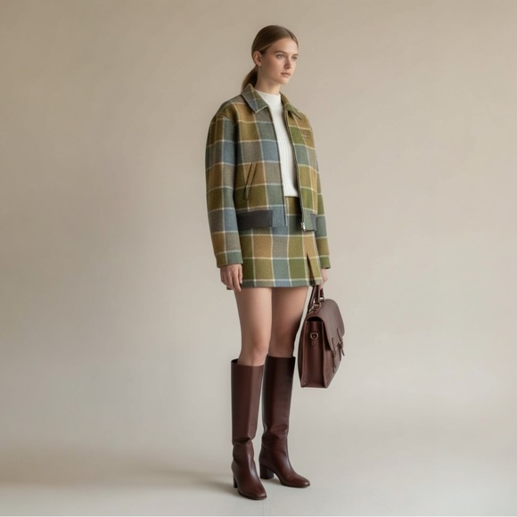 VIP Only Miu Miu Checked blouson jacket It38 - Picture 5 of 7